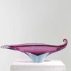 Extraordinary Hand Blown Violet and Blue Murano Glass Bowl, 1960