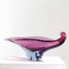 Extraordinary Hand Blown Violet and Blue Murano Glass Bowl, 1960