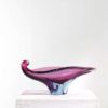 Extraordinary Hand Blown Violet and Blue Murano Glass Bowl, 1960