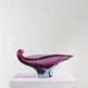 Extraordinary Hand Blown Violet and Blue Murano Glass Bowl, 1960