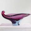 Extraordinary Hand Blown Violet and Blue Murano Glass Bowl, 1960