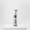 David Marshall Desenos Brutalist Aluminum and Brass Candlestick David Marshall Desenos Brutalist Aluminum and Brass Candlestick