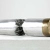 David Marshall Desenos Brutalist Aluminum and Brass Candlestick David Marshall Desenos Brutalist Aluminum and Brass Candlestick