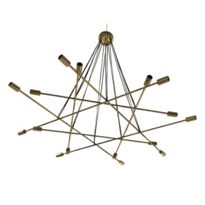 Modern Stilnovo Style Chandelier