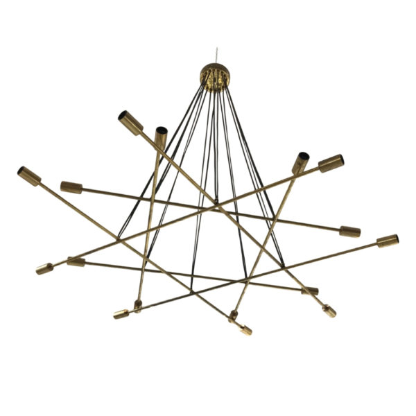 Modern Stilnovo Style Chandelier