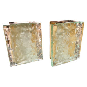 Vintage Max Ingrand for Fontana Arte Italian Sconces - a Pair