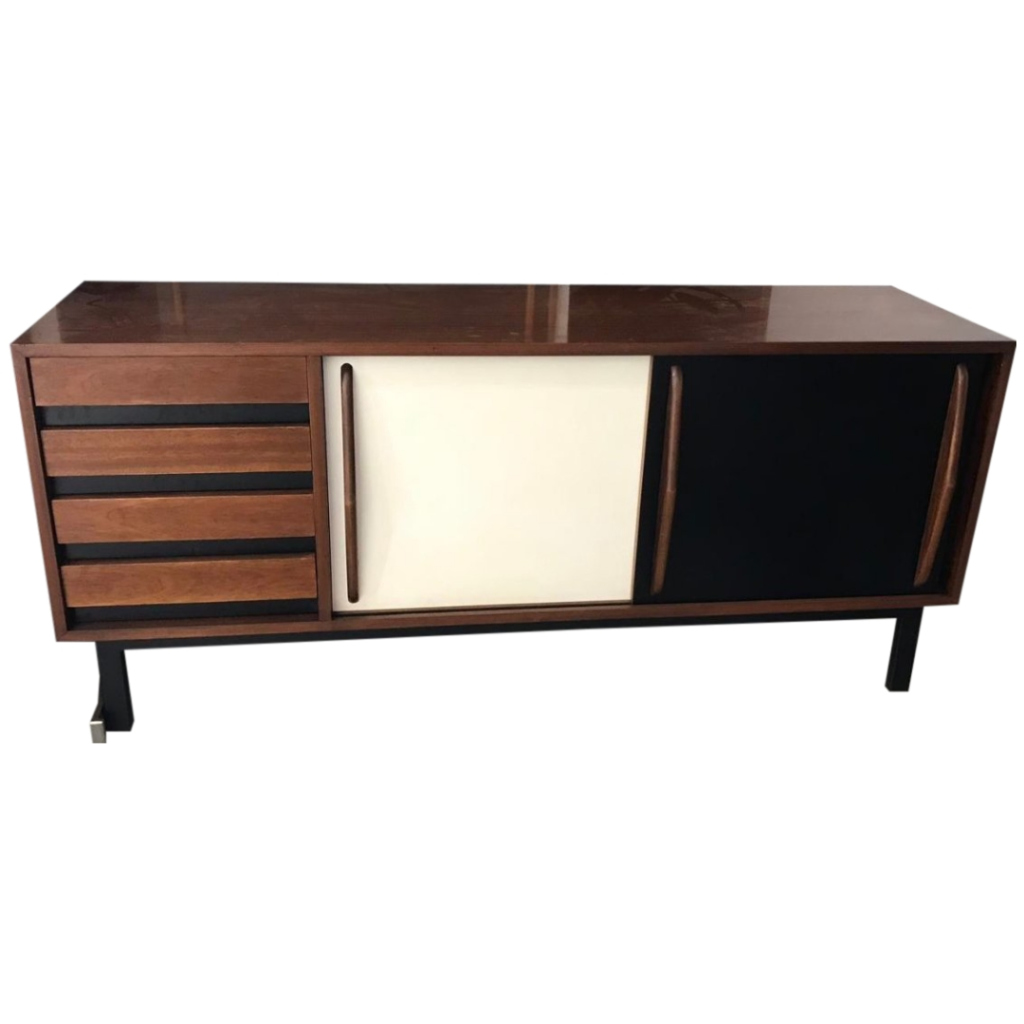 1958 Mid-Century Modern Charlotte Perriand for Steph Simon Cansado Cabinet