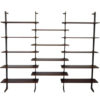 1950s Italian Ignazio Gardella Brass & Mahogany Bookcase 1950s Italian Ignazio Gardella Brass & Mahogany Bookcase
