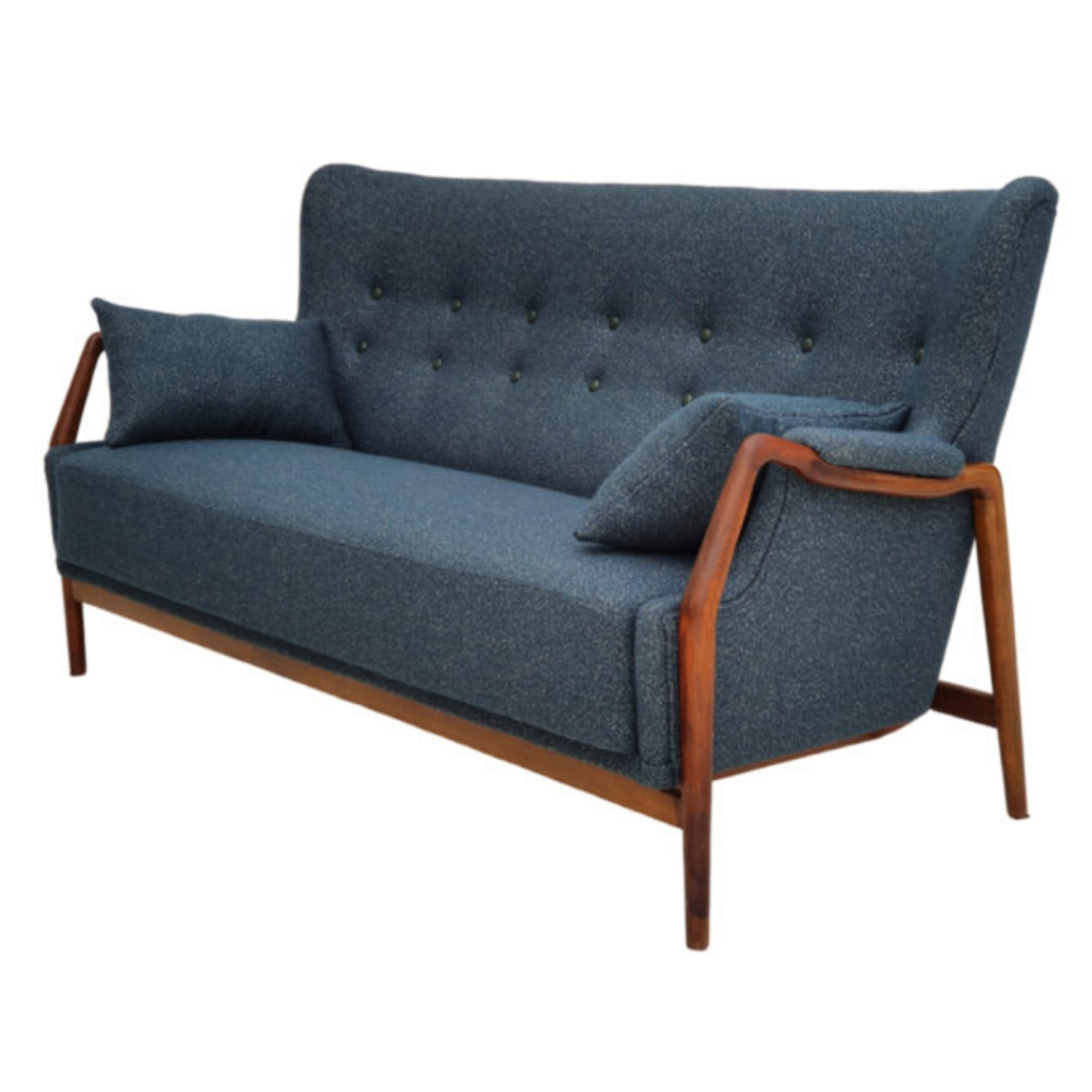 Danish Sofa By Kurt Olsen 60s Completely Reupholstered Design Danish Sofa By Kurt Olsen 60s