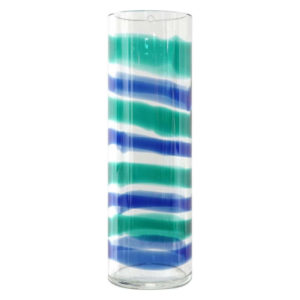 Giant Studio Venini Vase with Polychrome Stripes Venini, Production of 1998