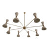 1960 Stilnovo Style Italian Diabolo Chandelier 1960 Stilnovo Style Italian Diabolo Chandelier