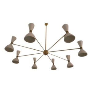 1960 Stilnovo Style Italian Diabolo Chandelier