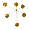 Brass Mid Century Italian Style Chandelier