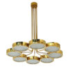 Mid-Century Italian Style Brass Chandelier Mid-Century Italian Style Brass Chandelier