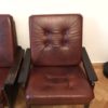 Large Brown Vintage Armchairs, 1960s, pair