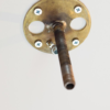 Brass & Opaline Glass Stella Angel Wall Lamp