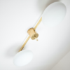 Brass & Opaline Glass Stella Toi & Moi Ceiling or Wall Lamp Brass & Opaline Glass Stella Toi & Moi Ceiling or Wall Lamp
