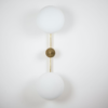 Brass & Opaline Glass Stella Toi & Moi Ceiling or Wall Lamp Brass & Opaline Glass Stella Toi & Moi Ceiling or Wall Lamp