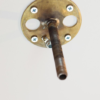 Brass & Opaline Glass Stella Fan Ceiling or Wall Lamp