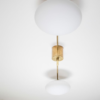 Brass & Opaline Glass Stella Snooker Wall or Ceiling Lamp