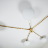 Brass & Opaline Glass Stella Starfish Ceiling or Wall Lamp Brass & Opaline Glass Stella Starfish Ceiling or Wall Lamp