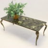 Green marble epoxy coffee table 50 years Green marble epoxy coffee table 50 years