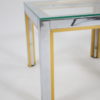 Renato Zevi Golden ans silver side tables set of 2 Italian design Renato Zevi Golden ans silver side tables set of 2 Italian design