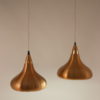 Danish copper pendant lights set of 2 lights Danish copper pendant lights set of 2 lights