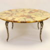 Marble Rond epoxy coffee table 1960's
