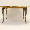 Marble Rond epoxy coffee table 1960's