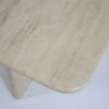 French Travertine marble Design table set 1960's