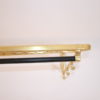 Vintage wall coat rack with hooks & braided hat rack, 1960s