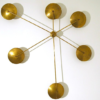 Brass Mid Century Italian Style Chandelier
