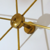 Brass Mid Century Italian Style Chandelier