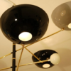 Mid-Century Italian Style Brass Chandelier Mid-Century Italian Style Brass Chandelier