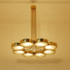 Mid-Century Italian Style Brass Chandelier Mid-Century Italian Style Brass Chandelier