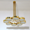 Mid-Century Italian Style Brass Chandelier Mid-Century Italian Style Brass Chandelier
