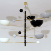 Mid-Century Italian Style Brass Chandelier Mid-Century Italian Style Brass Chandelier