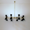 Mid Century Stilnovo Style Chandelier