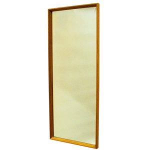 Vintage Oak Wallmirror by Nyge Verken Nyköping - Sweden 1960s