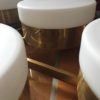 Modern Gio Ponti Style Italian Brass and Glass Pendant
