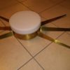 In style of Gio Ponti Italian Brass and Glass Sconce - a Pair In style of Gio Ponti Italian Brass and Glass Sconce - a Pair