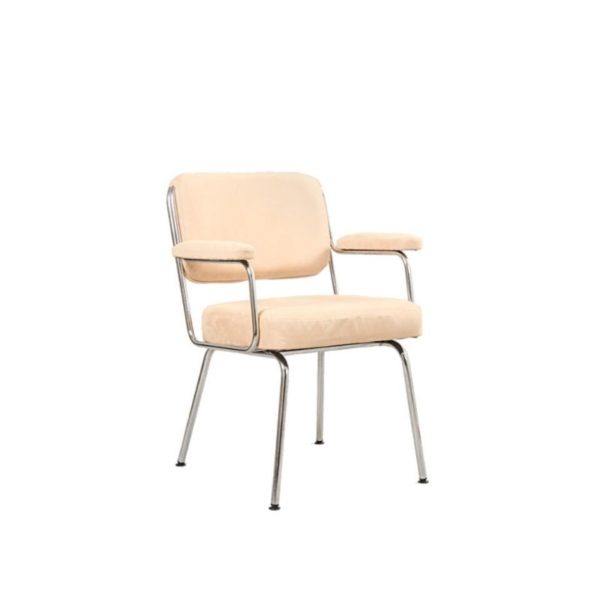 Vintage steel chair in pink