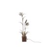 Large Golden Flower Floor Lamp Attributed to Maison Jansen, 1960s