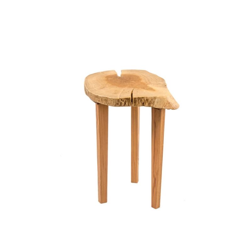 Oak and acacia stool