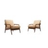 Mid-Century German Teak Armchairs from Casala, 1950s, Set of 2