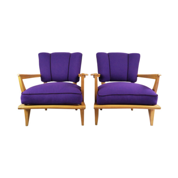 Armchairs by Etienne-Henri Martin model SK250 Armchairs by Etienne-Henri Martin model SK250