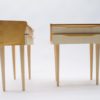 Mid-Century Modern Checkerboard Pattern Nightstands, 1950s, Set of 2