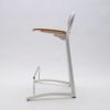 Metal and Wood Bar Stools with Footrests, 1980s, Set of 5
