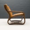 Italian Bamboo, Rattan, and Leather Armchair, 1960s Italian Bamboo, Rattan, and Leather Armchair, 1960s